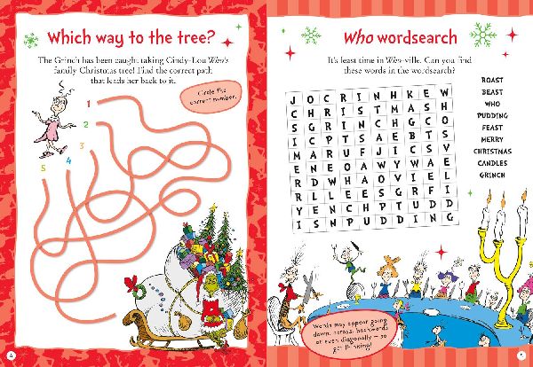 The Grinch Christmas Activity Book