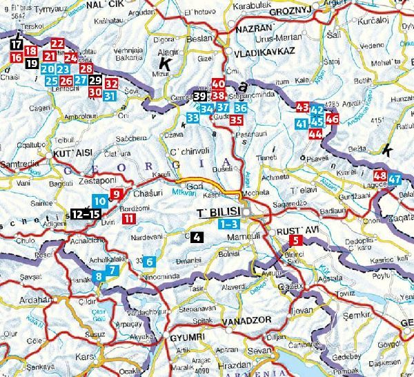 ROTHER Wanderführer Georgien. 48 Touren im Kleinen und Großen Kaukasus und rund um Tbilissi