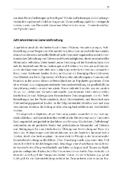Zusammen leben in Gottes Haus