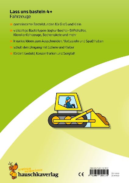 Lass uns basteln - Bastelbuch ab 4 Jahre - Fahrzeuge