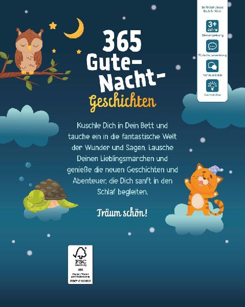 365 Gutenachtgeschichten. Vorlesebuch für Kinder ab 3 Jahren
