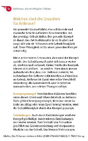 Die 50 besten Arthrose-Killer