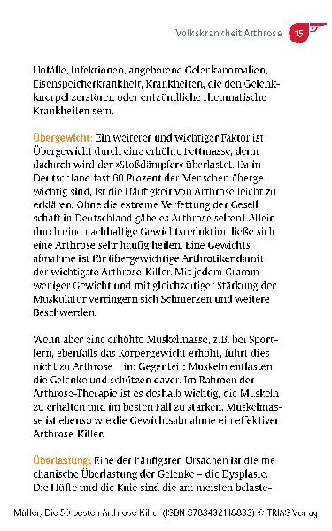 Die 50 besten Arthrose-Killer