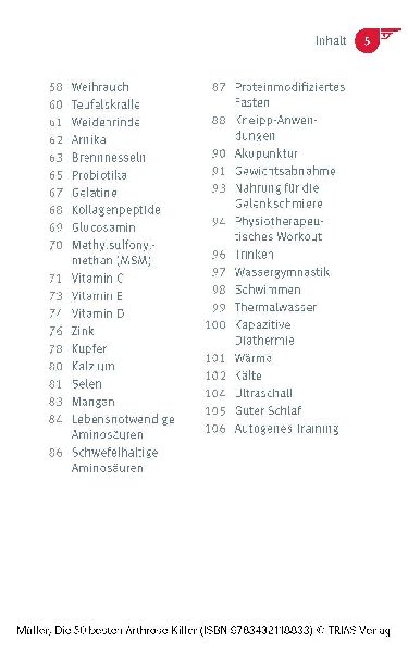Die 50 besten Arthrose-Killer