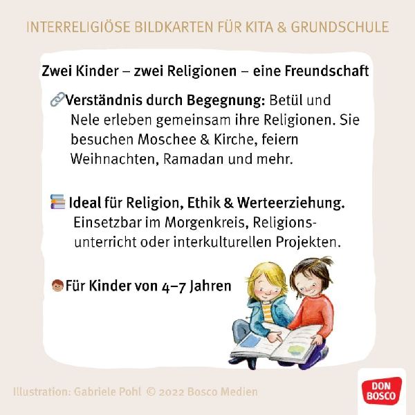 Betül und Nele erleben eine Beerdigung und fragen nach dem Tod. Kamishibai Bildkartenset