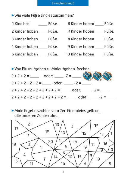 Quer durch die 2./3. Klasse, Das kleine Einmaleins - A5-Übungsblock