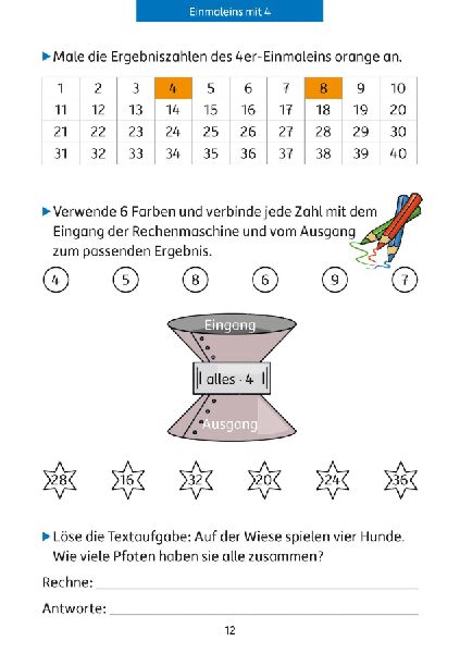 Quer durch die 2./3. Klasse, Das kleine Einmaleins - A5-Übungsblock