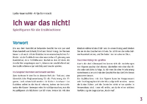 Ich war das nicht! Erzählschienen-Figurenset