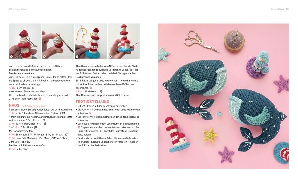 Amigurumis und Meer häkeln - Deine zauberhaften Unterwasserfreunde | Seepferdchen, Meerjungfrau, Rochen und andere süße Meeresbewohner