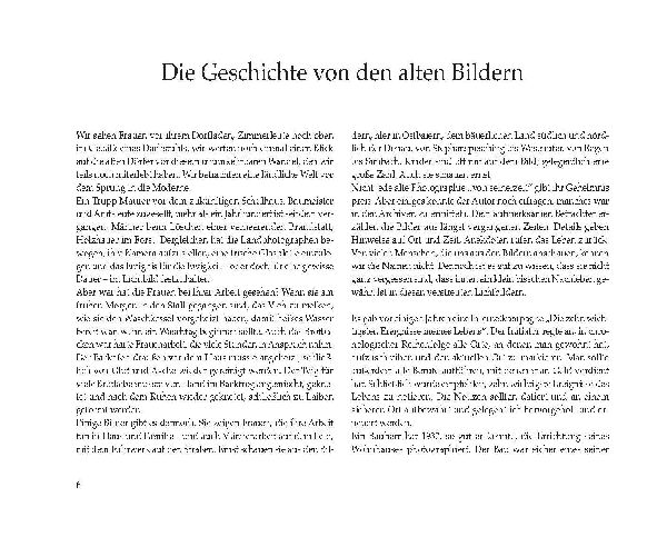 Seinerzeit auf dem Land