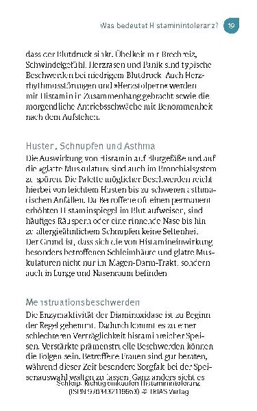 Richtig einkaufen Histamin-Intoleranz