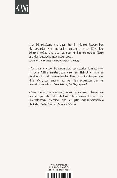 Auf eine Zigarette mit Helmut Schmidt