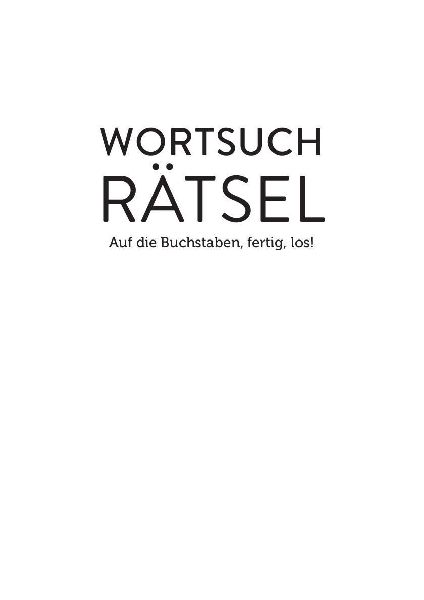 Wortsuchrätsel