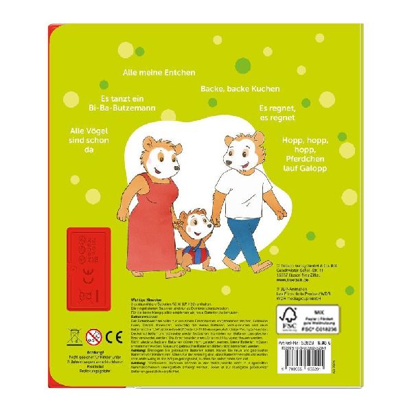 Trötsch Bobo Siebenschläfer Soundbuch Erste Kinderlieder