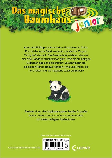 Das magische Baumhaus junior (Band 41) - Rettung für die Panda-Babys