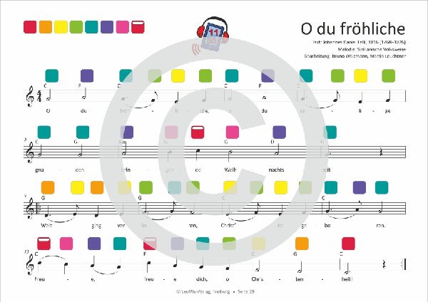 Einfacher!-Geht-Nicht: 24 Weihnachtslieder für die RAINBOW Instrumente (+Play-Along-Streaming) | LeuWa