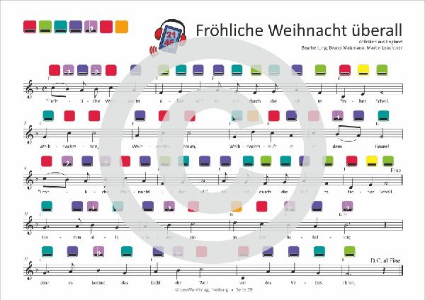 Einfacher!-Geht-Nicht: 24 Weihnachtslieder für die RAINBOW Instrumente (+Play-Along-Streaming) | LeuWa