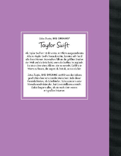 Taylor Swift - Little People, BIG DREAMS (Deutsche Ausgabe)