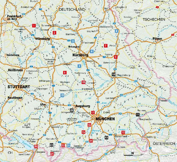 Die Radel-Bucket-List Bayern
