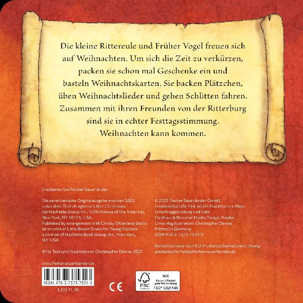 Die kleine Rittereule feiert Weihnachten