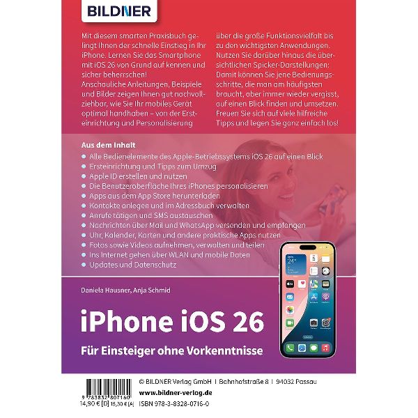 Apple iPhone mit iOS 26 - Das Buch für Einsteiger ohne Vorkenntnisse