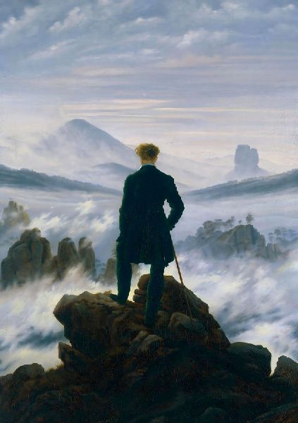 Caspar David Friedrich 'Der Wanderer über dem Nebelmeer&...