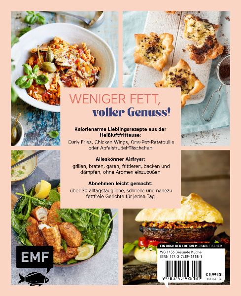Abnehmen mit dem Airfryer - 30 Rezepte für die Heißluftfritteuse