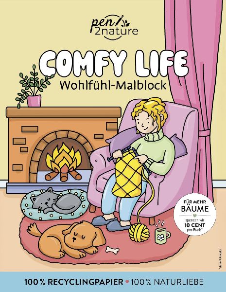 Comfy Life: Wohlfühl-Malbuch - Cozy Coloring | Ausmalen und e...