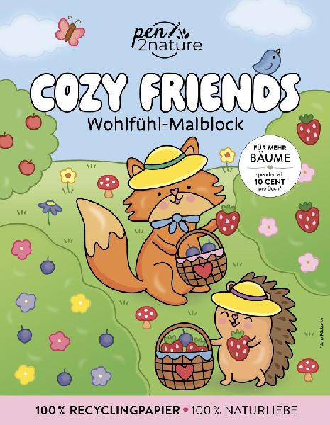 Cozy Friends: Wohlfühl-Malblock Cozy Coloring | Ausmalen und ...