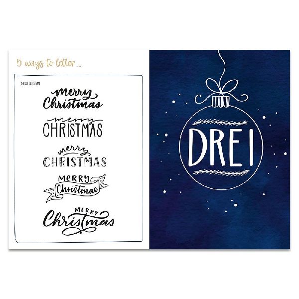 I Love Christmas Lettering - Das Adventskalenderbuch für Lettering Lovers