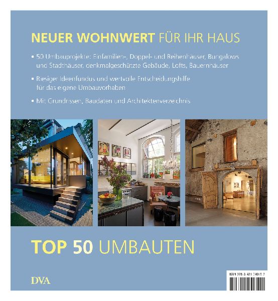 TOP 50 Umbauten - Sanieren, modernisieren, erweitern