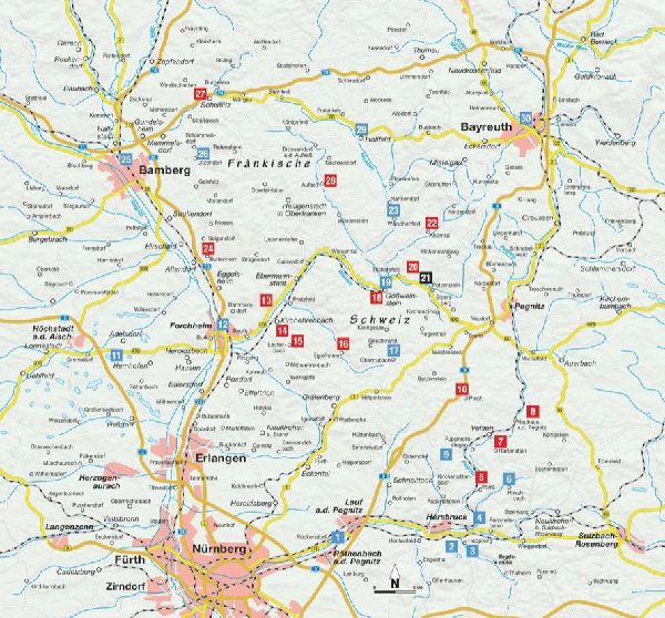 Wanderungen für Senioren Fränkische Schweiz