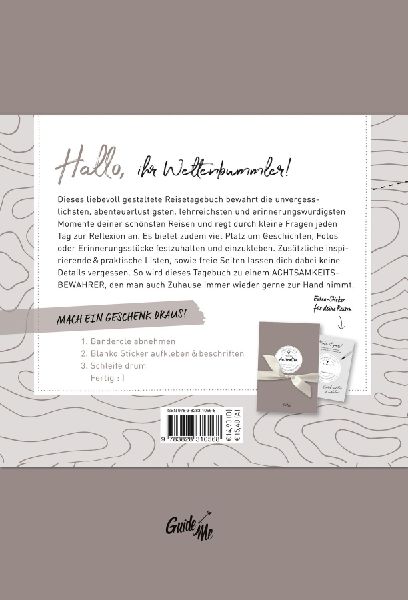 GuideMe Reisetagebuch Travel Memories "Weltenbummler"