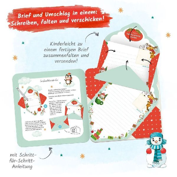Trötsch Meine ersten Briefe Weihnachten Briefpapierbuch Wunschzettelbuch