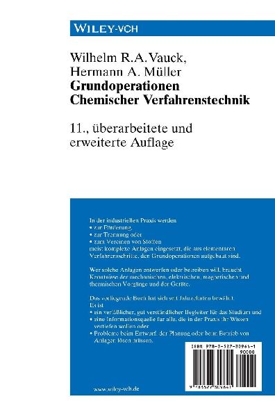 Grundoperationen chemischer Verfahrenstechnik