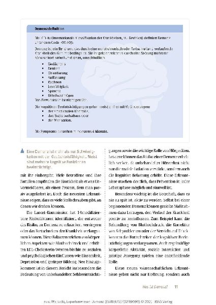 Expertenwissen: Demenz