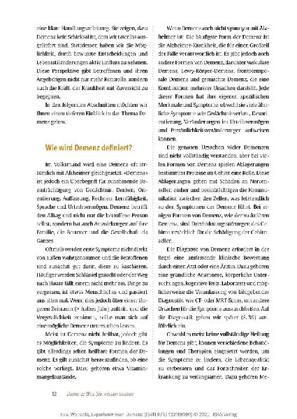 Expertenwissen: Demenz