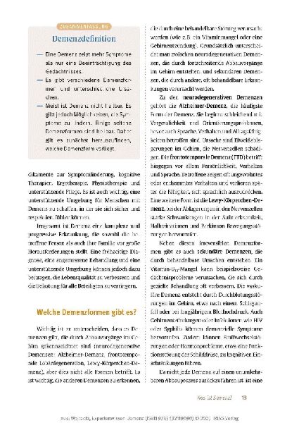 Expertenwissen: Demenz