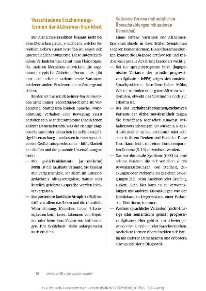 Expertenwissen: Demenz