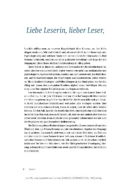 Expertenwissen: Demenz