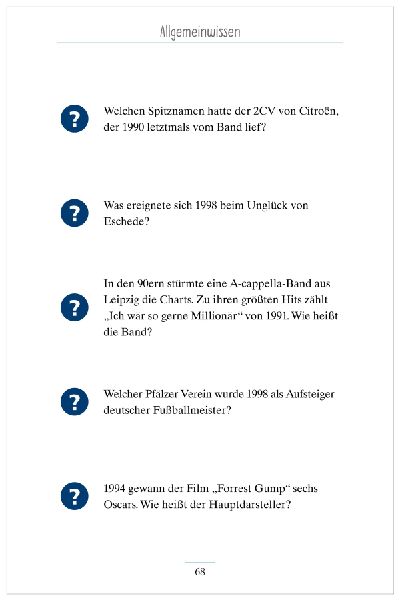 Allgemeinwissen. Das Gedächtnistraining-Quiz für Senioren. Ideal als Beschäftigung, Gedächtnistraining, Aktivierung bei Demenz.