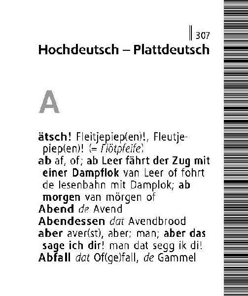 Langenscheidt Lilliput Plattdeutsch