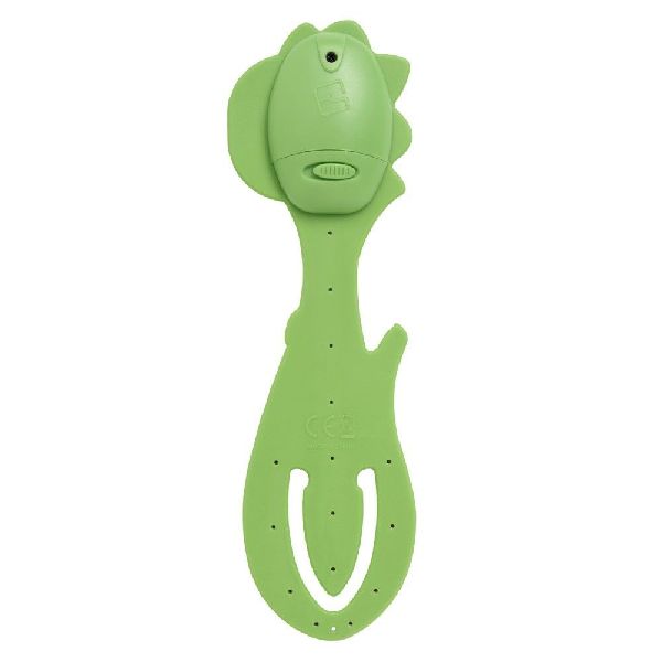 Flexilight Pals Leselicht (Dino) - grün - 2 in 1 Leselampe & Lesezeichen - LED Leselicht - Geschenk für Leser, Buchliebhaber - Deutsche Ausgabe
