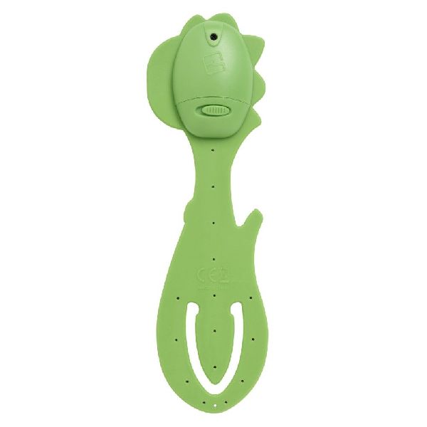 Flexilight Pals Leselicht (Dino) - grün - 2 in 1 Leselampe & Lesezeichen - LED Leselicht - Geschenk für Leser, Buchliebhaber - Deutsche Ausgabe