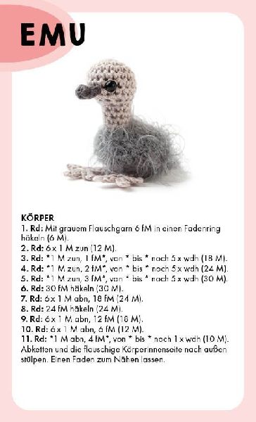 50 Mini-Amigurumis - Das Kartenset