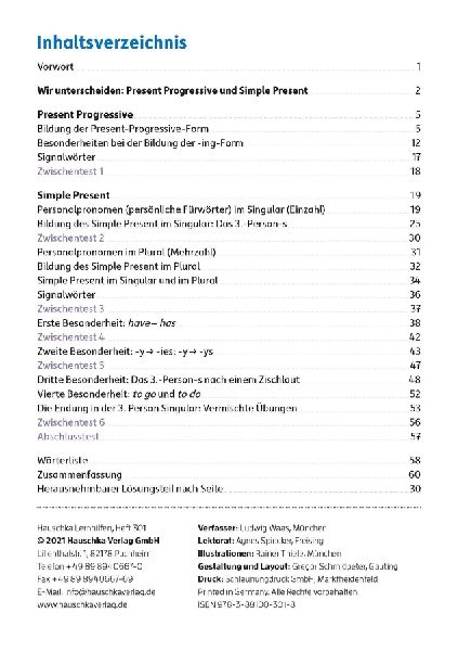 Present: Progressive & Simple Englisch 5. Klasse