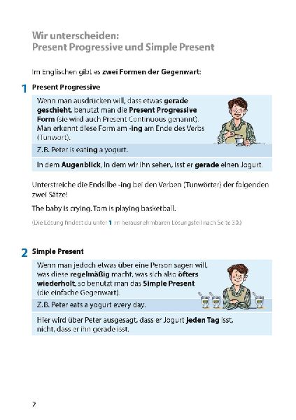 Present: Progressive & Simple Englisch 5. Klasse