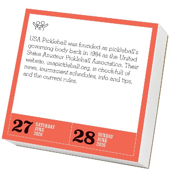 Pickleball Is Life! Page-A-Day(r) Calendar 2026