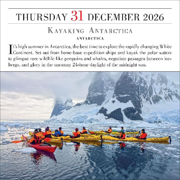 1,000 Places to See Before You Die Page-A-Day(r) Calendar 2026