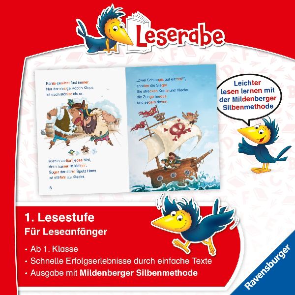 Leserabe mit Mildenberger Silbenmethode - Wilde Piratenabenteuer